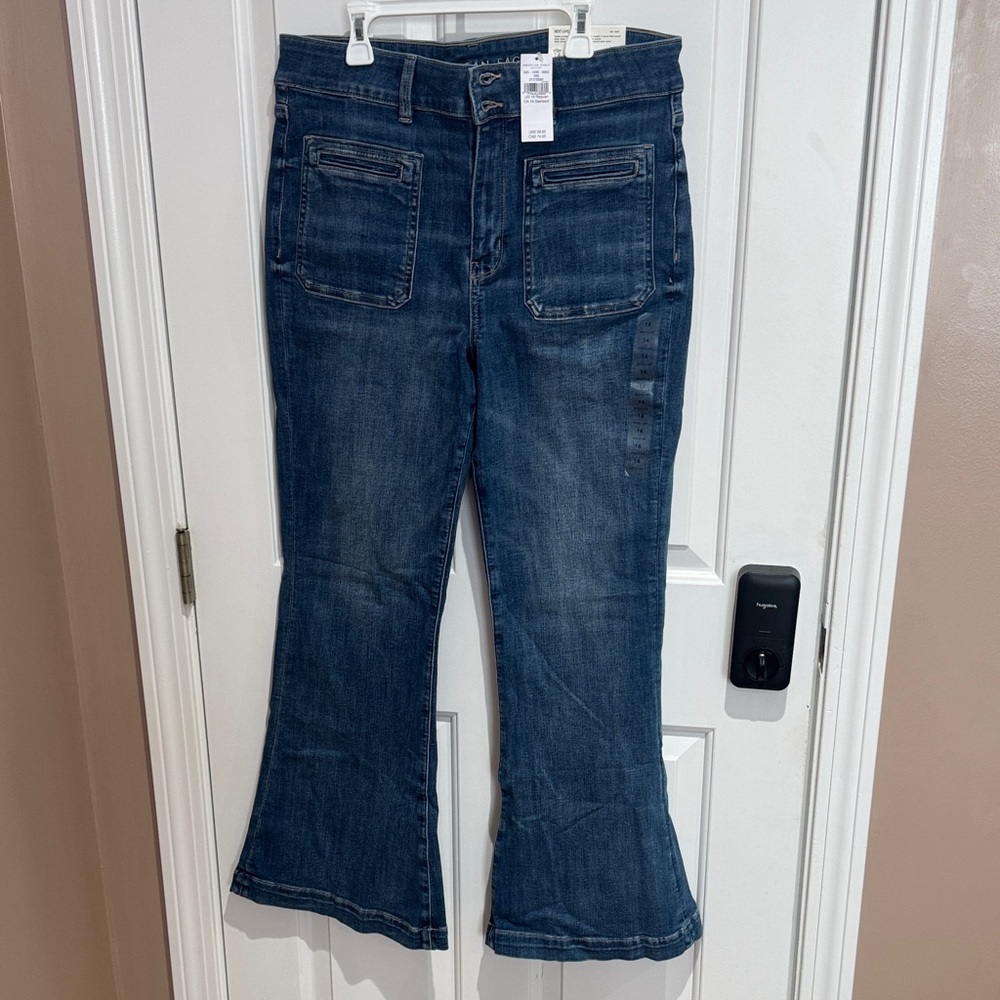 American Eagle Outfitters Dark Blue Flare Jeans